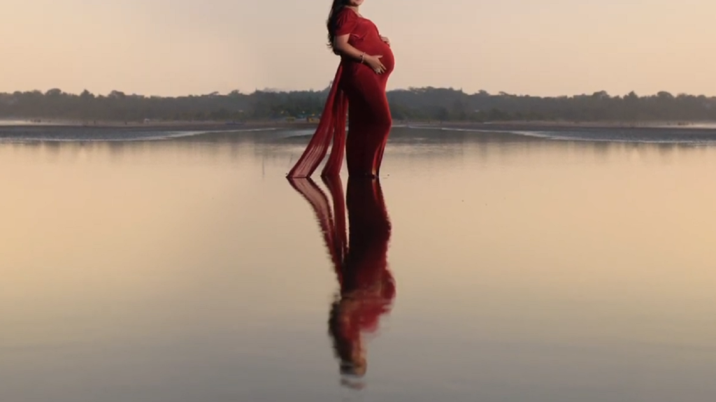 Photograph mom alone