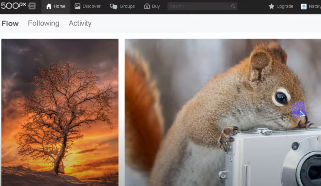 Pros of 500px